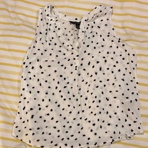 Banana Republic XS Polka Dot Tank Top Excellent Used Condition